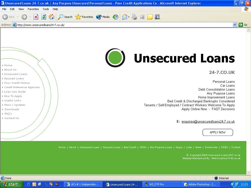 Unsecured Loans 24-7.co.uk